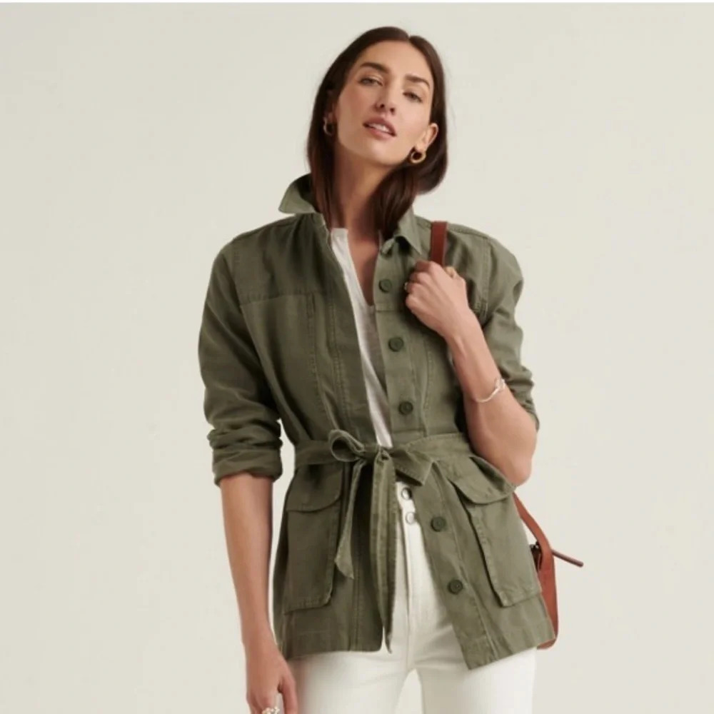 Lucky Brand Belted Workwear Utility Jacket Size Small